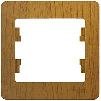 Рамка горизонтальная Systeme Electric Glossa 1-м. дерево картинка